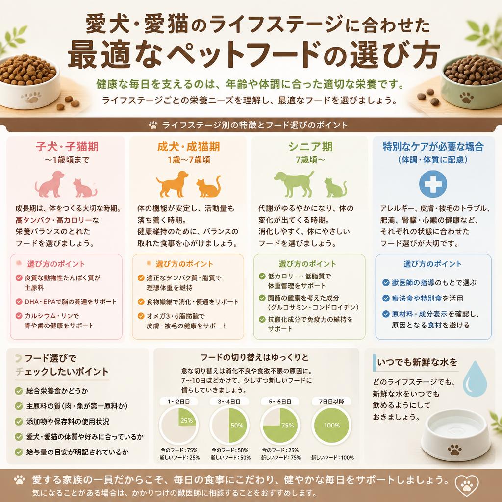 ペットフードの適切な選び方