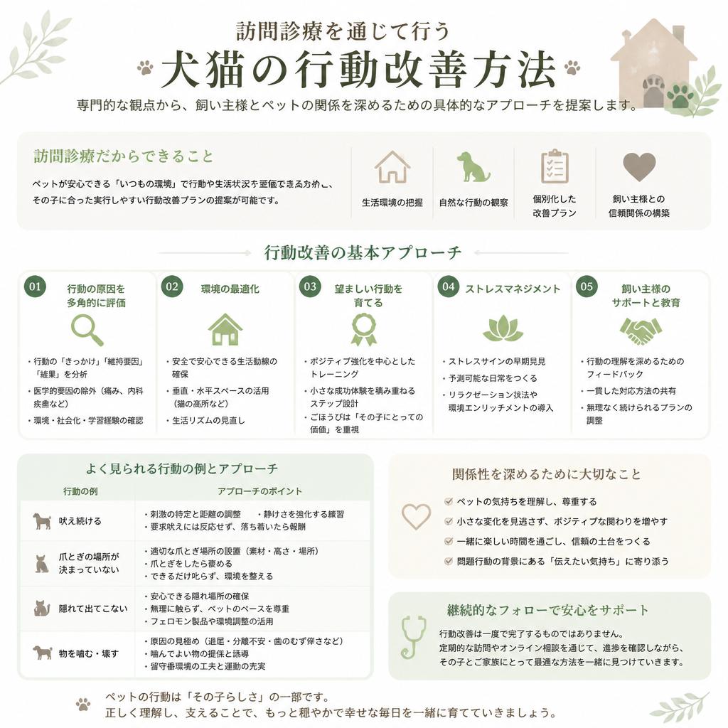 犬猫の行動改善アプローチ