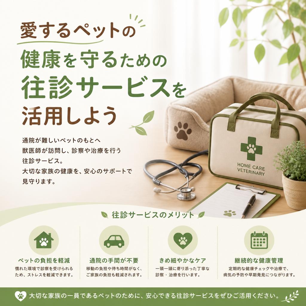 愛するペットの健康を守るための往診サービスを活用しよう