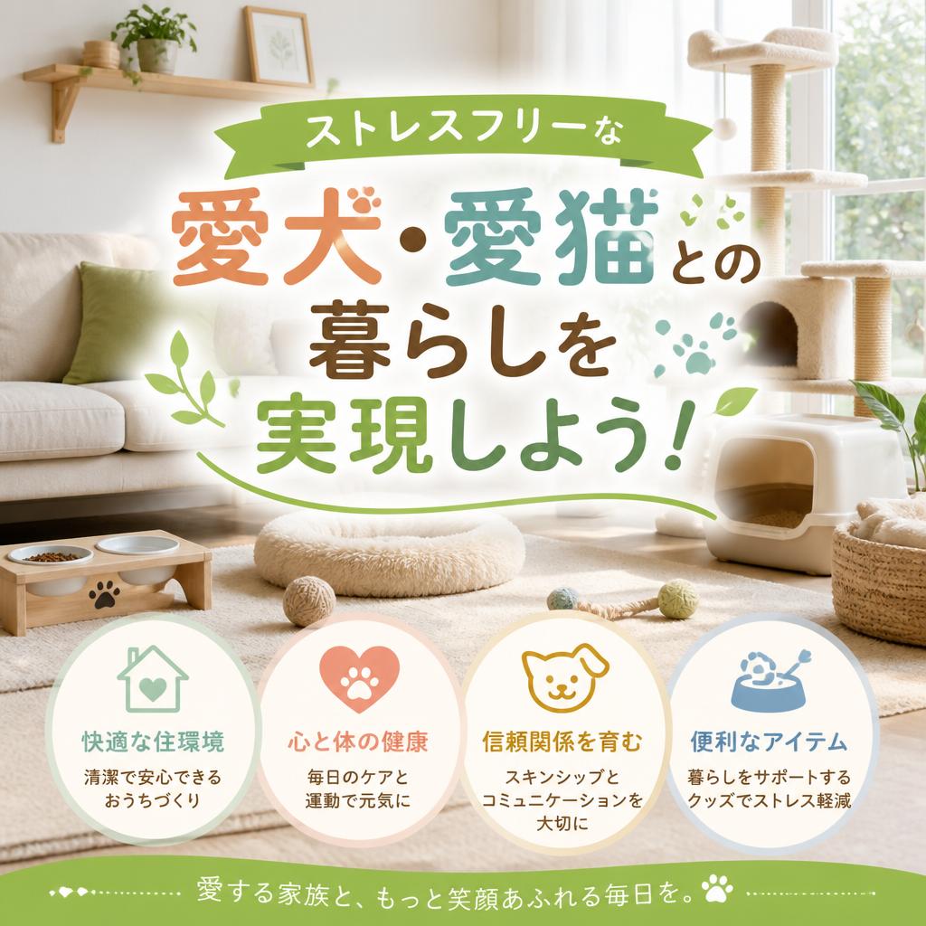 ストレスフリーな愛犬・愛猫との暮らしを実現しよう！