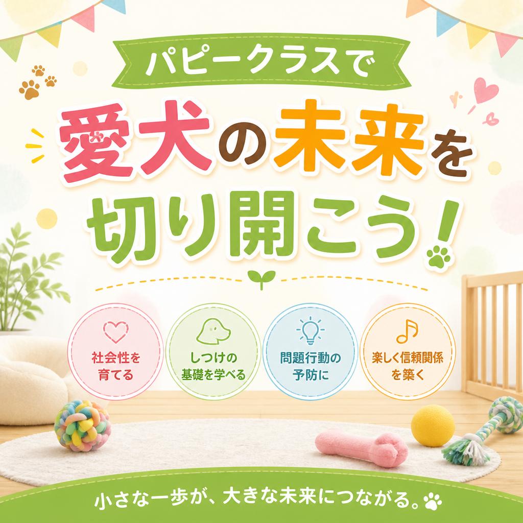 パピークラスで愛犬の未来を切り開こう！