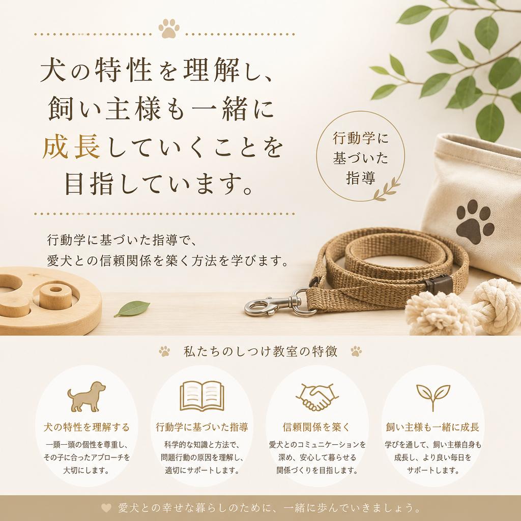 しつけ教室で飼い主様も成長
