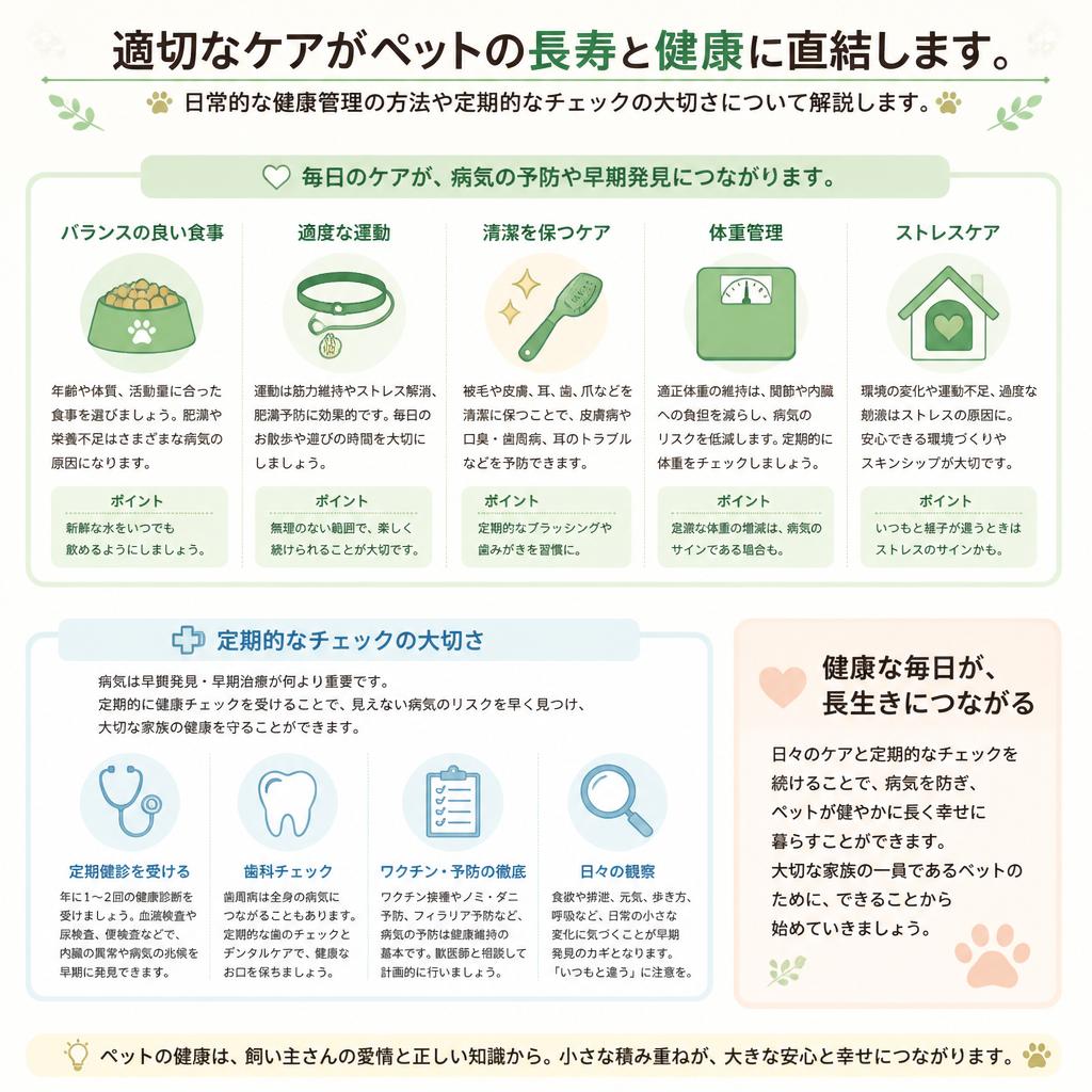 3. ペットケアの重要性