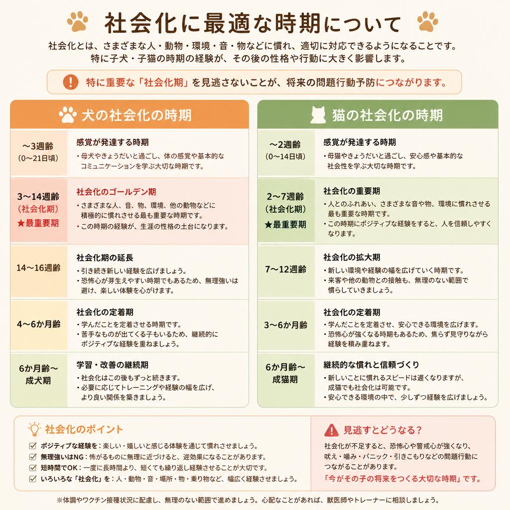 社会化の適切な時期