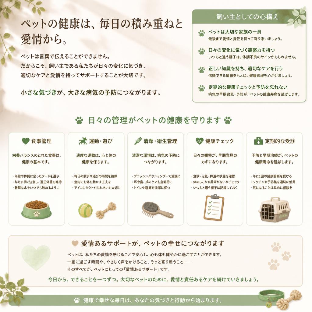 飼い主が知っておくべき心構え